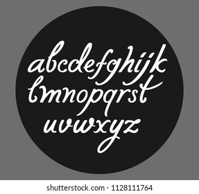 Calligraphy alphabet VECTOR