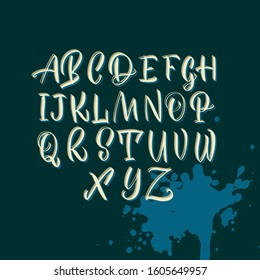 Calligraphy Alphabet Vector. Great lettering and calligraphy for greeting cards, stickers, banners, prints and home interior decor.