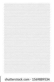 Calligraphy blank training sheet. Page with rulers for handwriting practice.