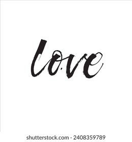 Calligraphy brush pen phrases of Love. Vector modern lettering scripts
