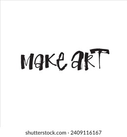 Calligraphy brush pen phrases of Love. Vector modern lettering scripts Make Love