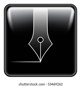 calligraphy button vector