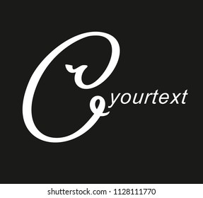 Calligraphy C logotype VECTOR