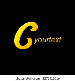 Calligraphy C logotype VECTOR