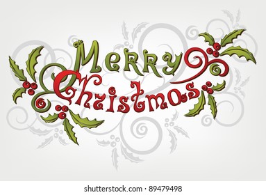 Calligraphy for Christmas card