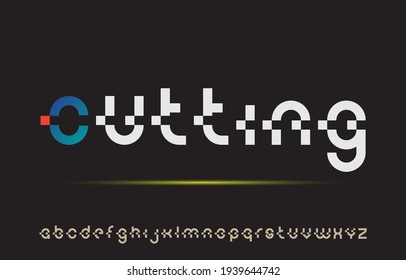 calligraphy cutting alphabet small lettering a to z font family