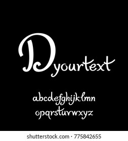 Calligraphy D logotype VECTOR