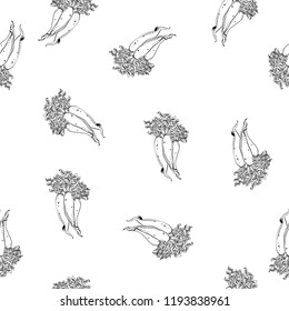 Calligraphy daikon vector path pattern for wrapping, craft, textile, fabric