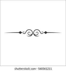 Calligraphy decor line border