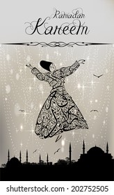 calligraphy dervish and abstract istanbul mosques