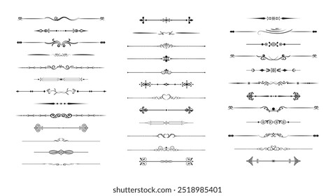 Elementos caligráficos da ilustração decorativa do vetor floresce