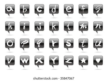 Calligraphy english Fonts icon