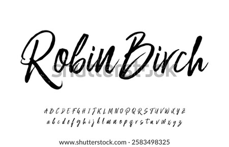 Calligraphy Font Handwritten Script Brush Font Type Font lettering handwritten
