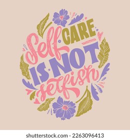 Calligraphy fun lettering design to print on tee, shirt, hoody, poster, sticker, card. Vector lettering postcard.