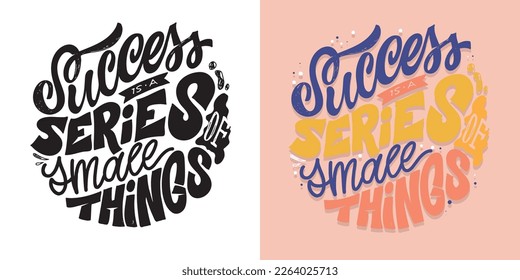 Calligraphy fun lettering design to print on tee, shirt, hoody, poster, sticker, card. Vector lettering postcard.