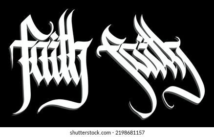 Calligraphy in the Gothic style