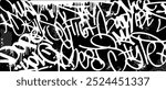 Calligraphy graffiti background. Vector graphic graffiti art with splatter, tagging drips effect with a brushed effect