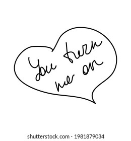 Calligraphy hand written declaration of love, synonymous with the phrase I love you. Valentine's Day.