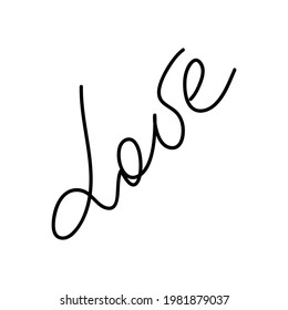 Calligraphy hand written declaration of love, synonymous with the phrase I love you. Valentine's Day.
