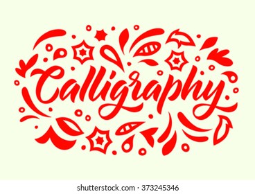 calligraphy handwritten word
