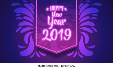 calligraphy happy new year wallpaper 2019