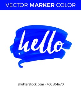 Calligraphy hello