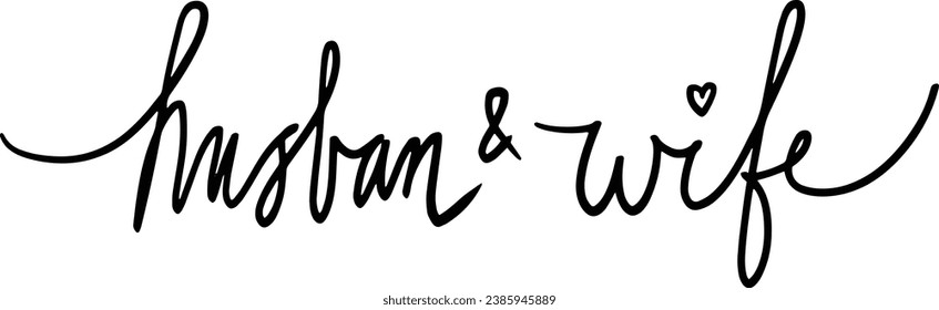 Calligraphy of Husband and Wife	