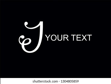 Calligraphy J logotype VECTOR