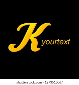 Calligraphy K logotype VECTOR