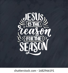 Calligraphy lettering slogan about Easter for flyer and print design. Vector illustration. Template banner, poster, greeting postcard.