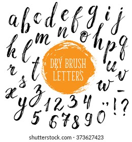 289 Handwritten dry brush typeface font Images, Stock Photos & Vectors ...