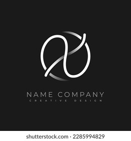 Calligraphy Minimal Monogram X Letter. Template design logo. Hand drawn is an cursive initial letter X combined with a round frame. Vector emblem.