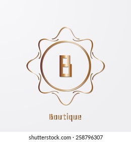 calligraphy monogram, vintage pattern logo, EPS 10