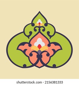 Kalligrafisches Ornament für Moschee-Mihrab