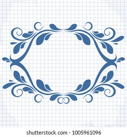 calligraphy ornamental decorative frame