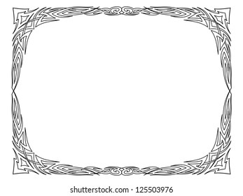 Calligraphy Ornamental Decorative Frame Stock Vector (Royalty Free ...