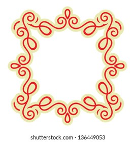 calligraphy ornamental decorative frame