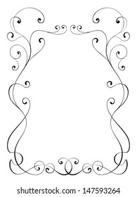 calligraphy ornamental decorative frame