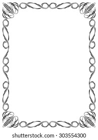 calligraphy ornamental decorative frame