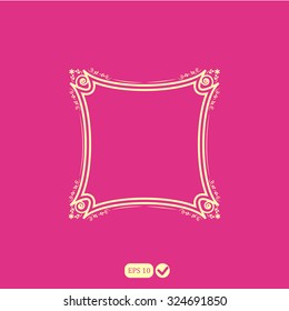 Calligraphy ornamental decorative frame