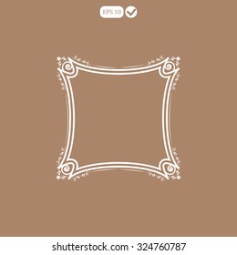 Calligraphy ornamental decorative frame