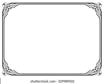 calligraphy ornamental decorative frame