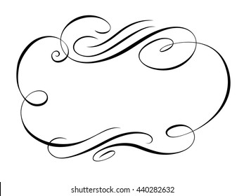 calligraphy ornamental decorative frame