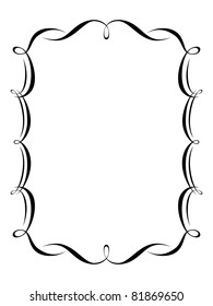 calligraphy ornamental decorative frame