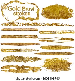 Calligraphy Paint Brush. Grungy painted lines. Vector Illustration