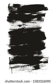 Calligraphy Paint Wide Brush Background Long High Detail Abstract Vector Background Set 02