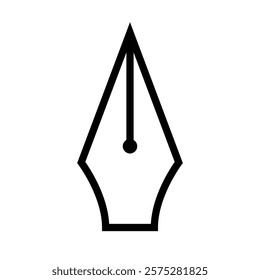 Calligraphy Pen Tip Logo Icon Symbol Asset Design Shape Abstract Geometrical