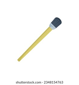 Calligraphy pencil icon flat vector. Ink tool. Graphic sign isolated