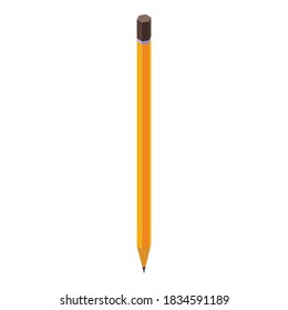 Calligraphy pencil icon. Isometric of calligraphy pencil vector icon for web design isolated on white background