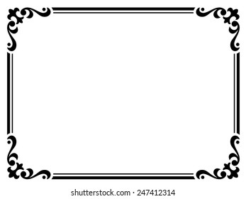 Curly Border Images, Stock Photos & Vectors | Shutterstock